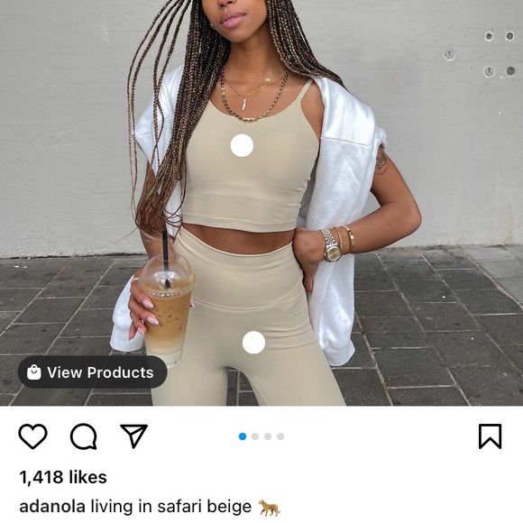 ADANOLA safari beige SET short and top tank - Picture 14 of 14